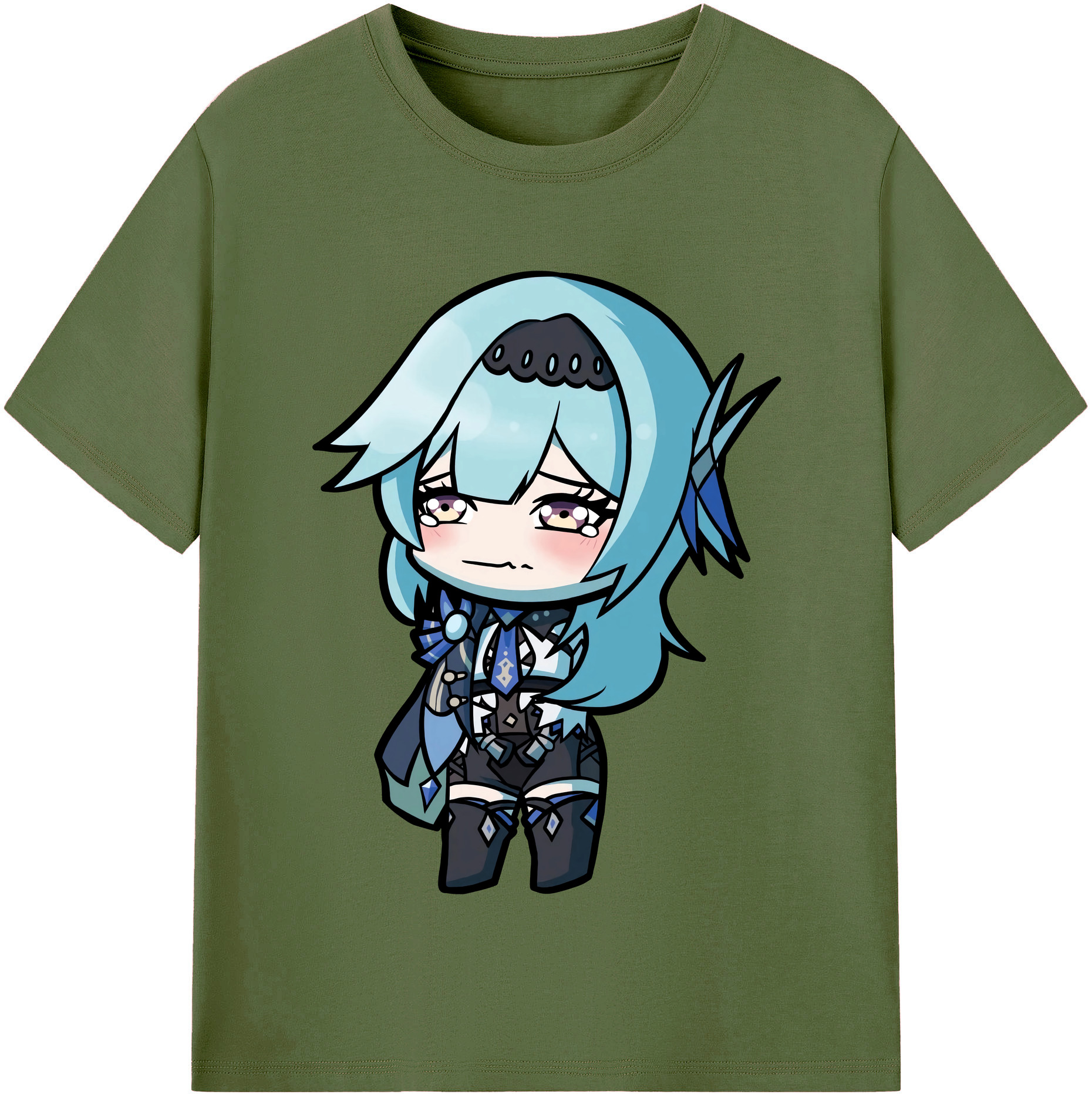 げんし神 优菈 ゆうら genshin Yūra 綿100％半袖Tシャツ（フロントプリント）